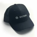 RYTHM Branded Mesh Back Hat - Black in Chelsea